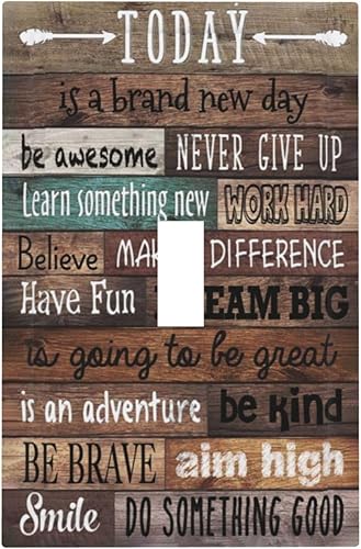 Miniatura 80 de Cubierta de Interruptor de Luz de Palanca de 1 Gang con Estampado de Bosque de Pinos Rústico Campestre, Cabaña Lodge Granero Bosque Forestal de