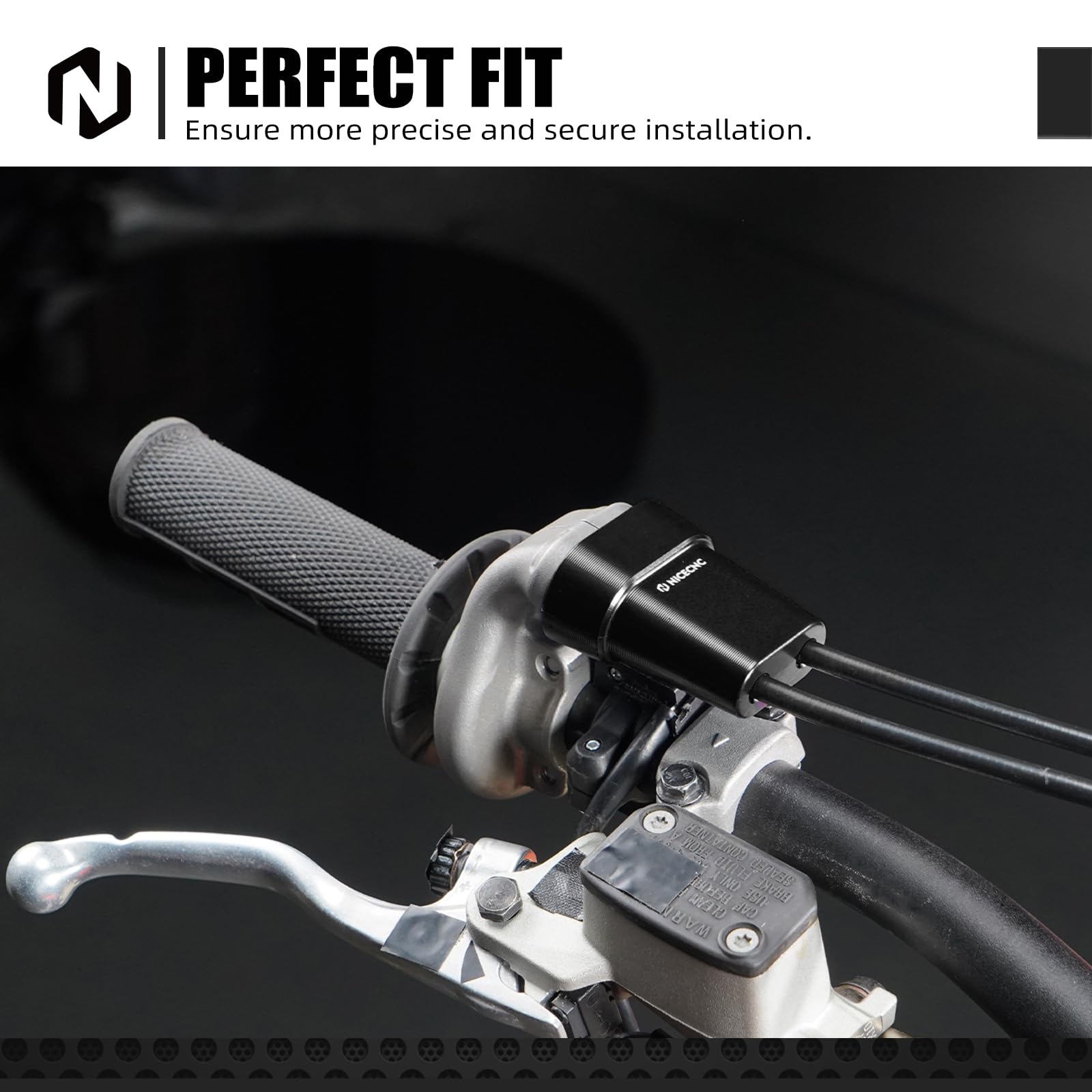 NICECNC Protezione per cavo acceleratore compatibile con KTM 125-450 XC/SX/XCF/SXF 2023-2025, compatibile con Husqvarna ES 350/500 2024-2025, vedi montaggio