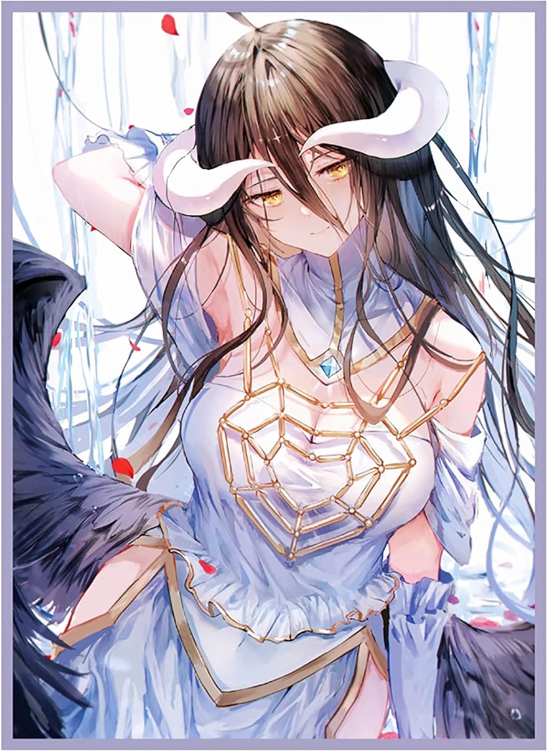 60ct (Albedo) Holographic Standard Size Cards for MTG/TCG/PTCG Art Anime Printing Card Sleeves Protectors 67x 92 mm (Holo_67x92_A18)