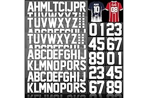 18 Sheets Jersey Letters Iron on Numbers for Team Name