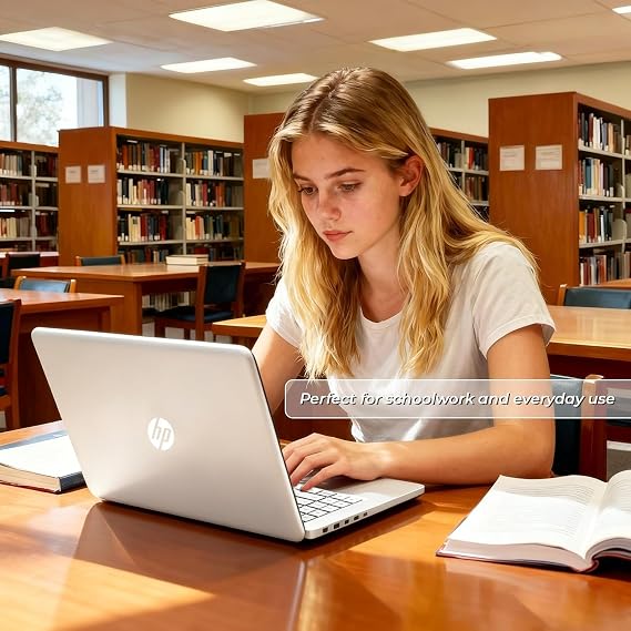 HP 14 inch Laptop Computer, 2026 Edition, 4GB RAM, 128GB SSD, Intel N150 CPU, Long Battery Life, 1TB Cloud Storage, Windows 11 with Microsoft 365