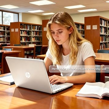 HP 14 inch Laptop Computer, 2026 Edition, 4GB RAM, 128GB SSD, Intel N150 CPU, Long Battery Life, 1TB Cloud Storage, Windows 11 with Microsoft 365