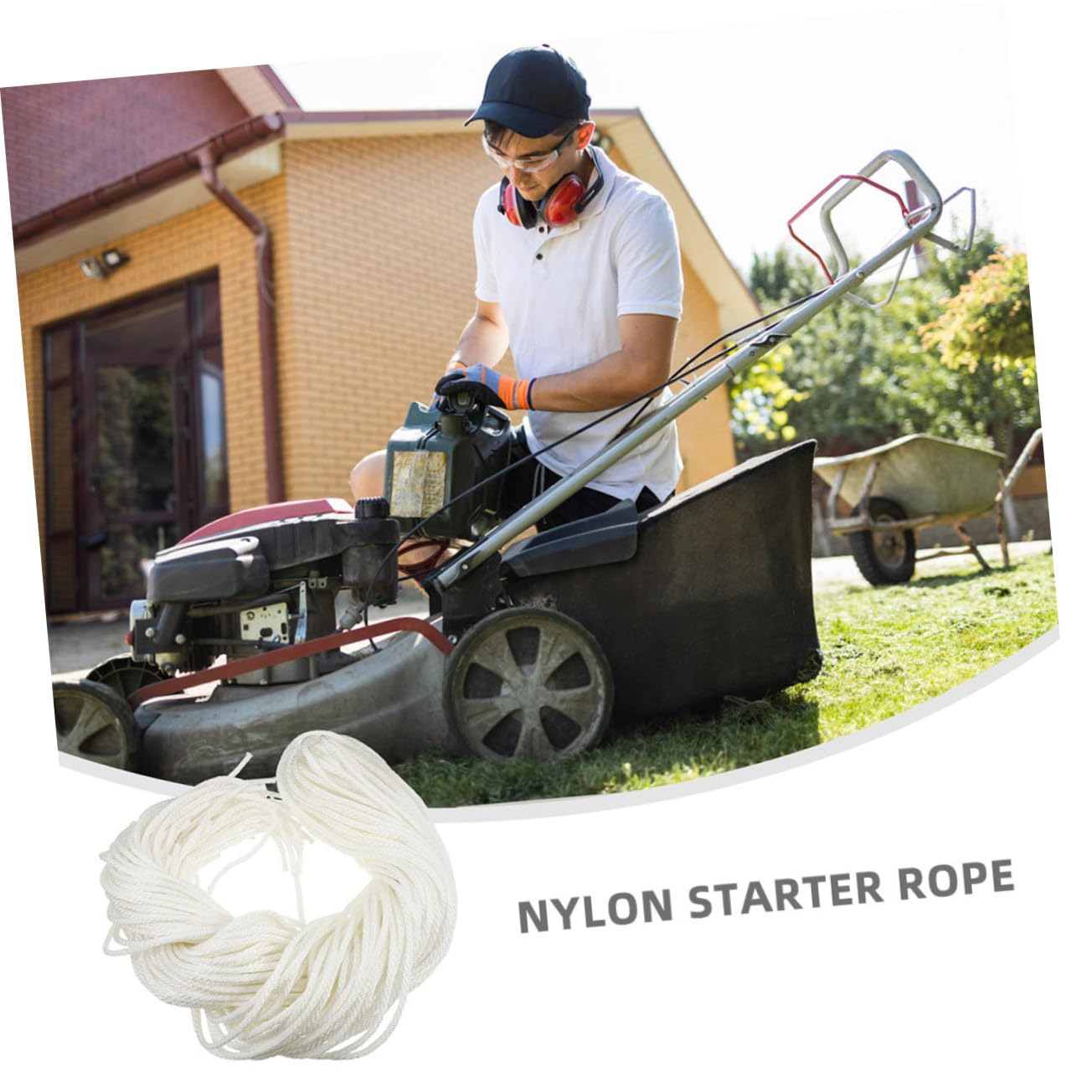 ifundom 50 pièces Corde de Démarrage Nylon pour Moteurs Essence et Diesel Corde de Traction pour Tondeuses Générateurs Tronçonneuses et Motoculteurs Lot