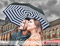 Vista 53 de SIEPASA Paraguas invertido invertido de 49/56 pulgadas, doble toldo extra grande, ventilado, resistente al viento, impermeable, paraguas de golf