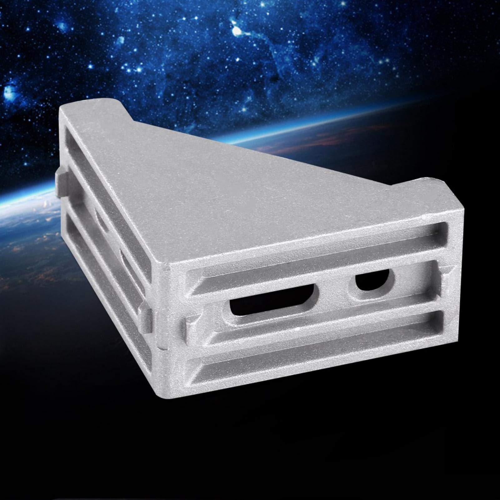 5 Staffe Angolari In Alluminio 40x40x35 Mm - Per Rinforzo Mobili, Giunti Ad Angolo Retto - Foto 7