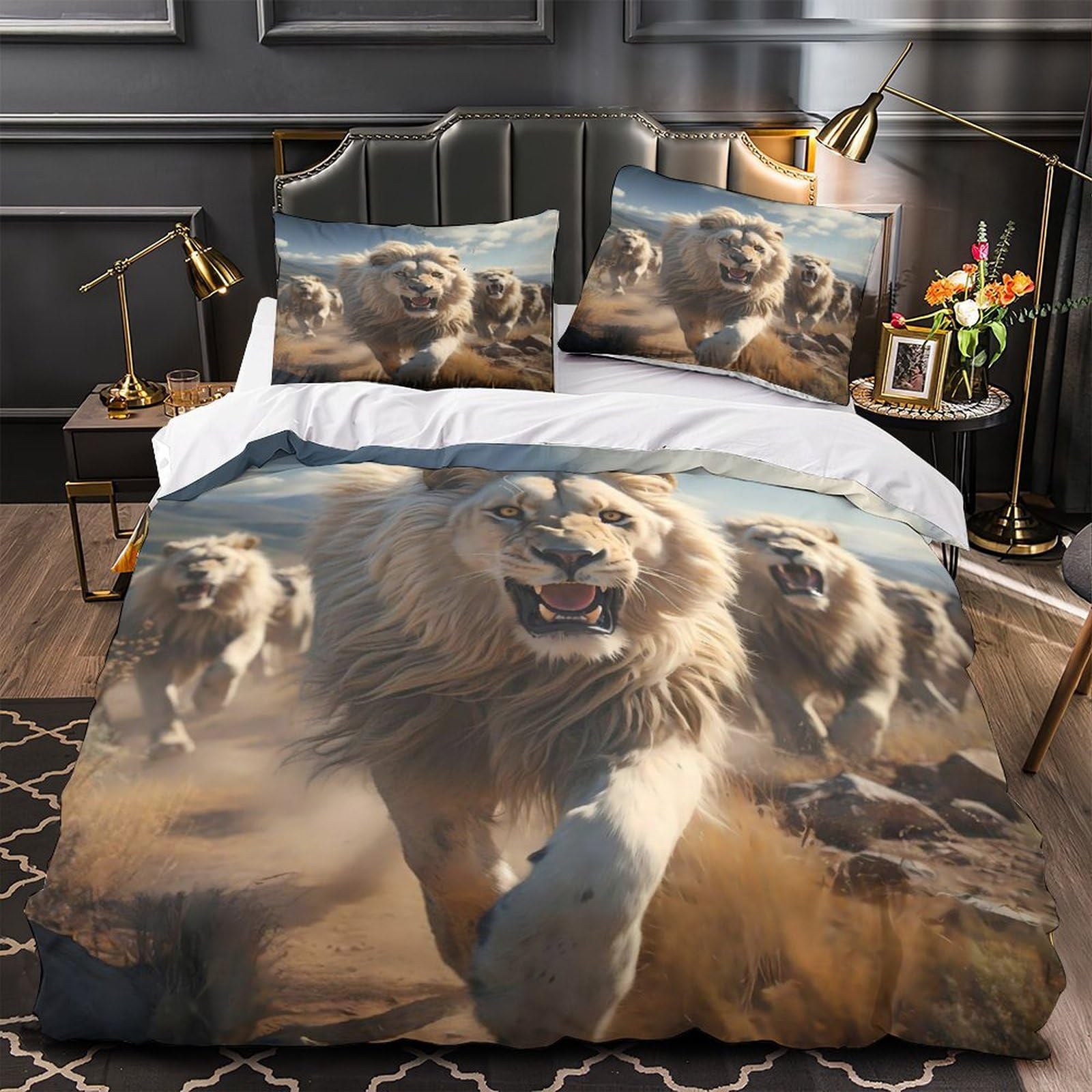 Housse de couette Animaux Sauvages 3D hypoallergique 200x200