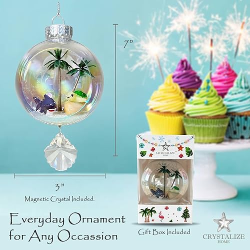 Miniatura 13 de Regalos de cumpleaños de cristal, adornos de Navidad para decoración de Navidad para mujeres, mamá, papá, abuela, abuelo, hermana y amiga de niños