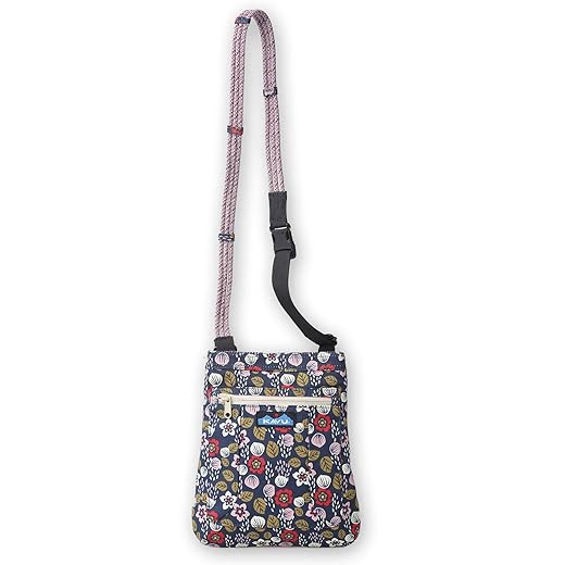 KAVU Keepalong Semi Padded Sling Canvas Rope Crossbody Bag - Black