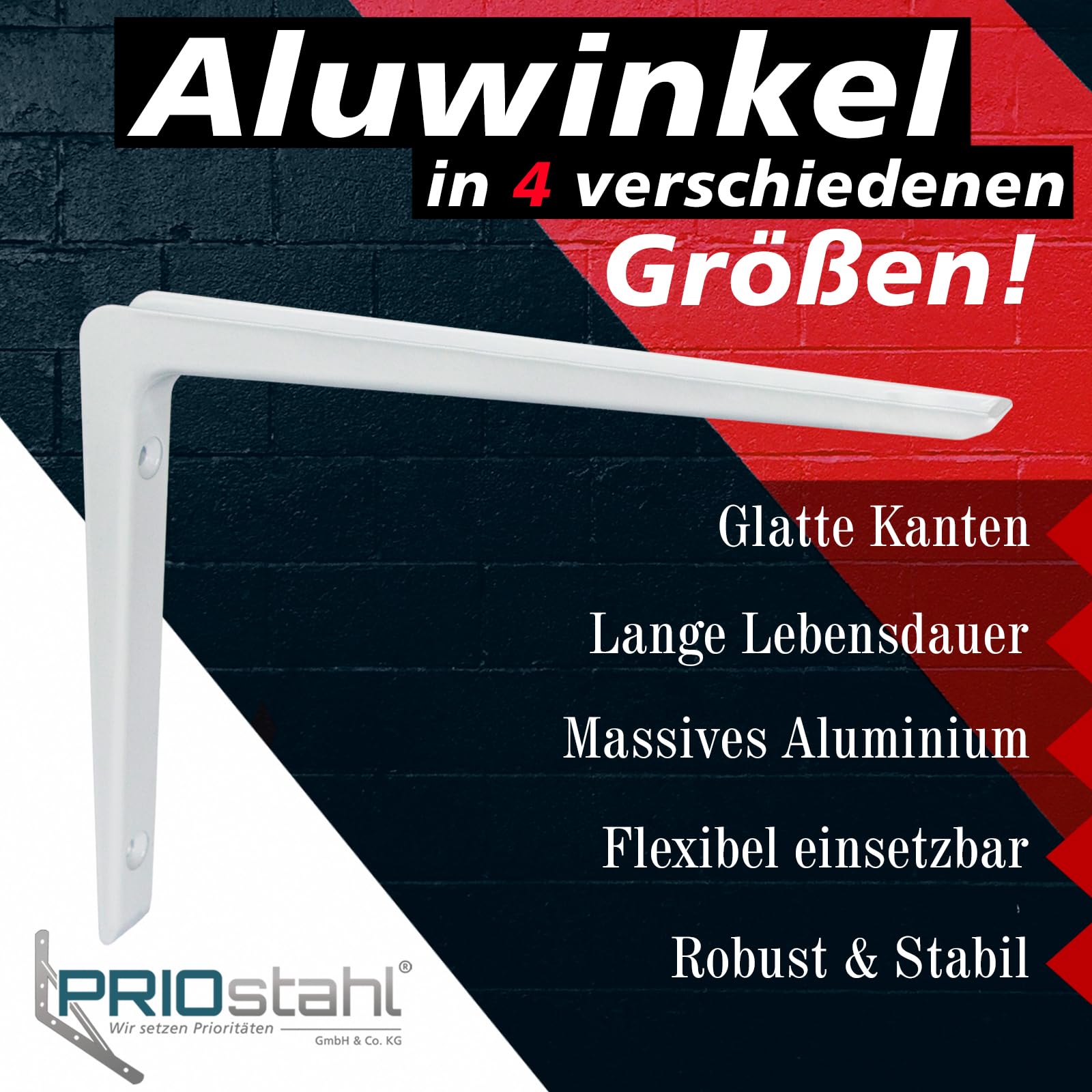 Supporto Per Scaffali Angolari In Acciaio - 2 Pezzi Con Viti, Robusti E Regolabili - Foto 8