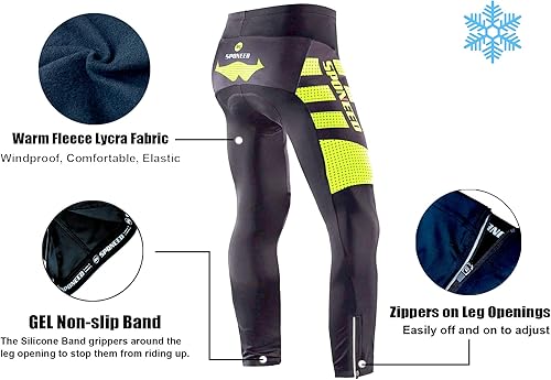 Miniatura 7 de sponeed Camiseta de ciclismo para hombre manga completa ropa de equitación pantalones Forro polar verde., Polar Grey Multi, Forro polar rojo blanco,