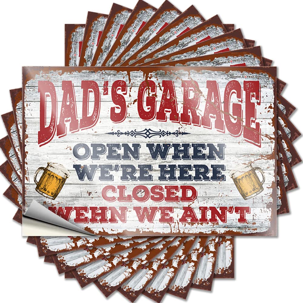 Girly Football Bumper - Dad's Garage Water Waterproof Vinyl Sticker(6X9CM)