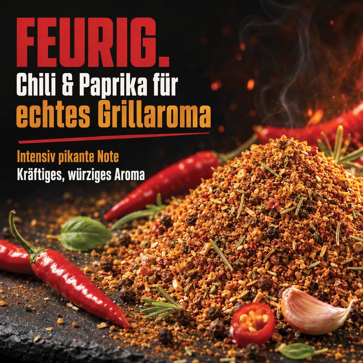 GiDeli Grillgewürz Scharf 2x5kg - Feurige & Aromatische Gewürzmischung für den Grill - Ideal für Schweinenacken, Rippchen, Geflügel & Schaschlik - Trockenmarinade & Rub - Sofort Einsatzbereit