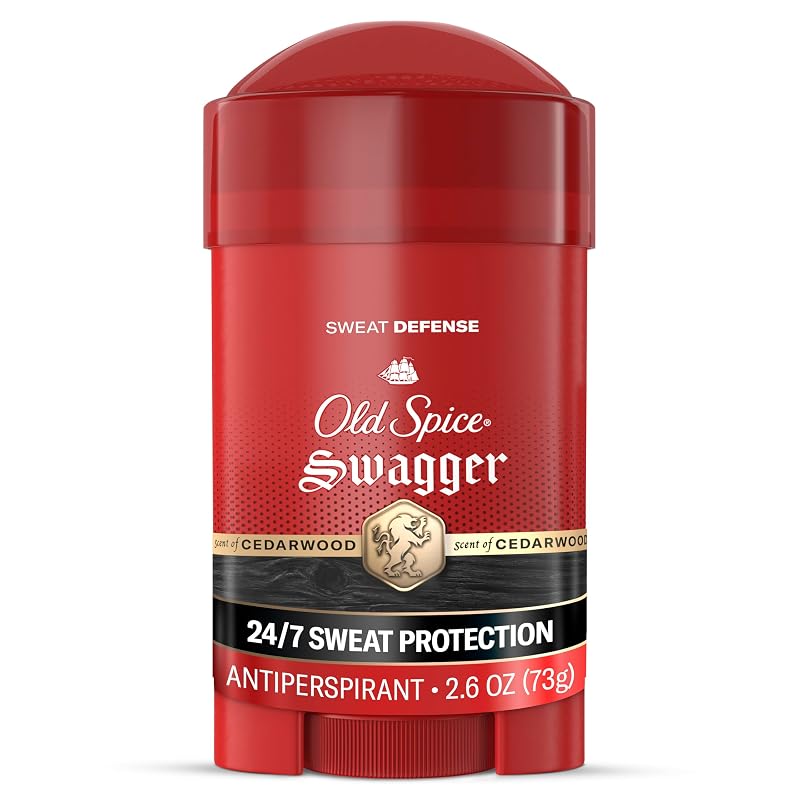 Desodorante antitranspirante Old Spice Swagger com fragrância de cedro, sólido macio, 74 g