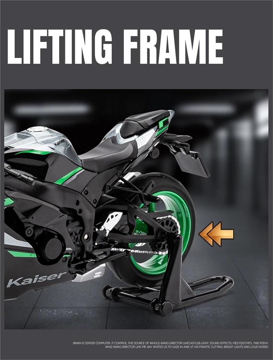 rさん専用 Kawasaki Ninja ZX-10R 合金重量バイクモデル 1:12 スケールオフロード