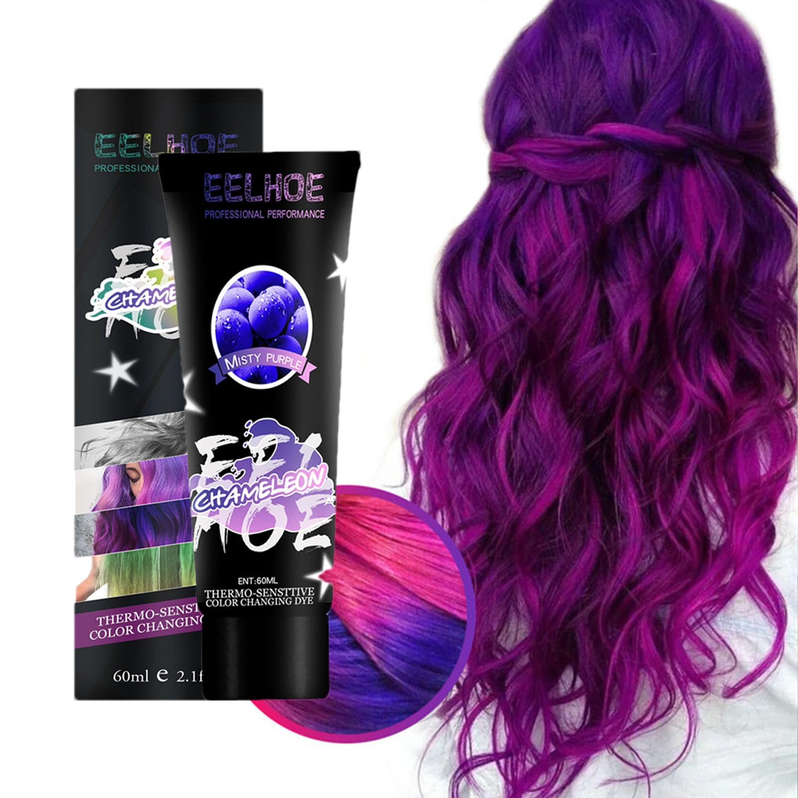 no.100 ハンドメイド✩.*˚アースカラーのハンサムヘアアクセサリー✩.*˚ Amazon | 60MLカラーチェンジングヘアダイDIYテンポラリーヘアカラー