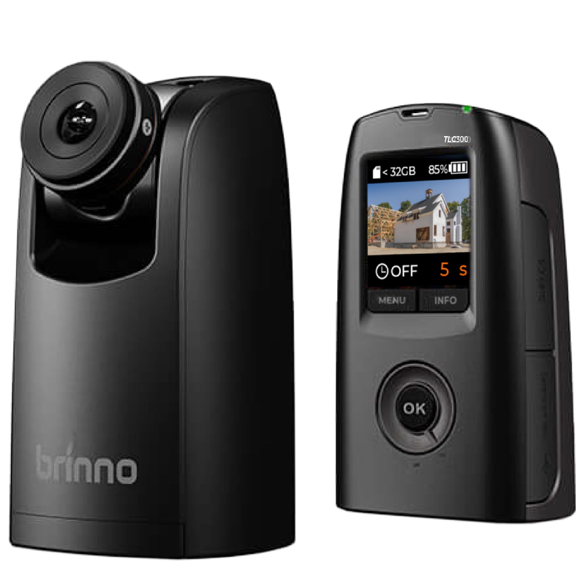 Brinno TLC300 Time-Lapse Fixed Point Camera for Home Gardens Hydroponics Plants Creation Large Sculpture Plastic Model Gunpla Lacquer Spray Painting Recording Wide Angle 118° 1080P HDR