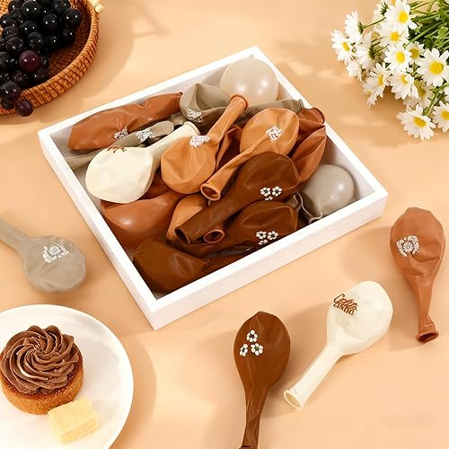 Miniatura 3 de Soulchen 45 globos Cielito Lindo para decoración de fiesta, 12 pulgadas, Platos De Barro, globos de fiesta, decoración de fiesta de Talavera Marrón,