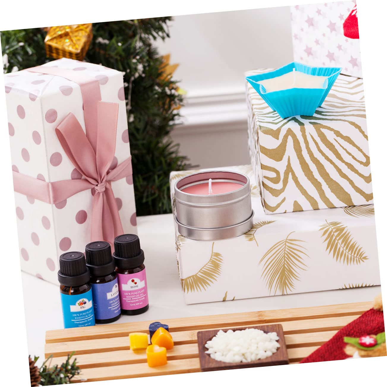 jojofuny Kit para Hacer Velas Aromáticas Diy, Juego 1, Manualidades