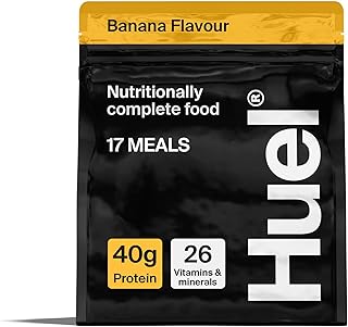 Black Edition High Protein Complete Meal Replacement, 17 Meals, Banana Flavour, 40g of Protein Per Serving, Ready Meals, Vegan Protein Powder, Gluten-Free, Non-GMO