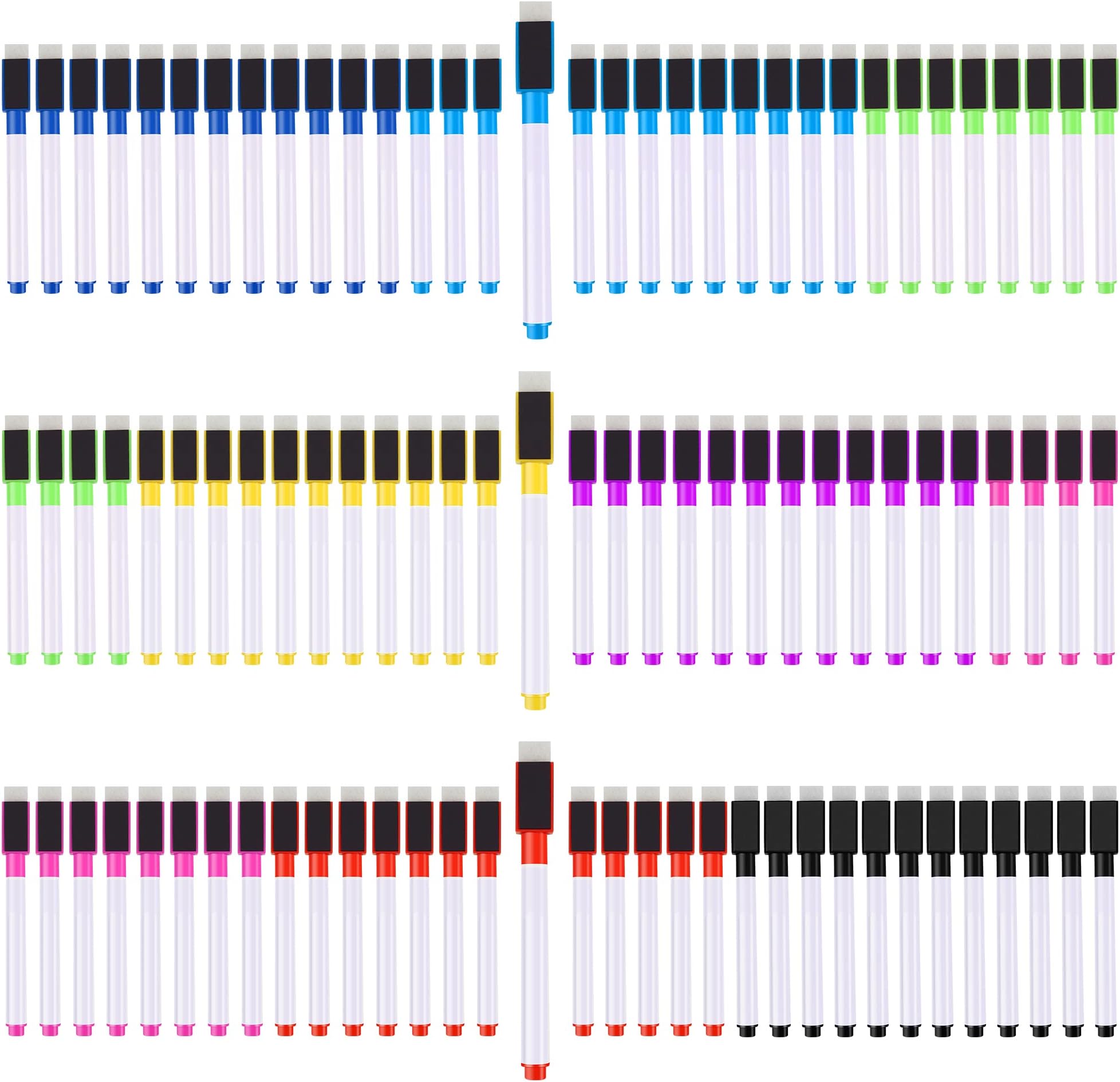 IHPUKIDI Dry Erase Markers Fine Point Tip,Bulk