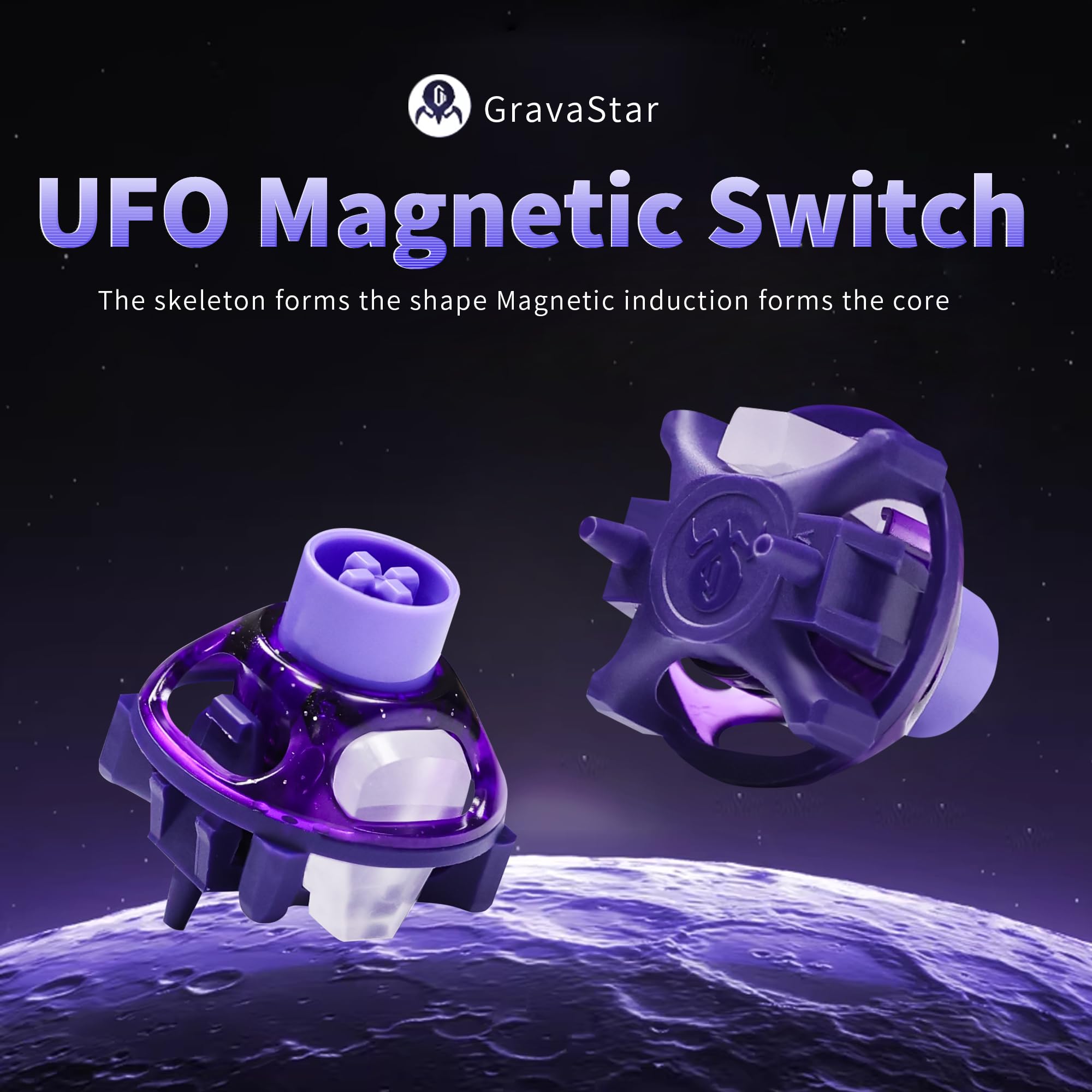 Amazon.com: UFO Phantom Purple Magnetic Keyboard Switch, Linear