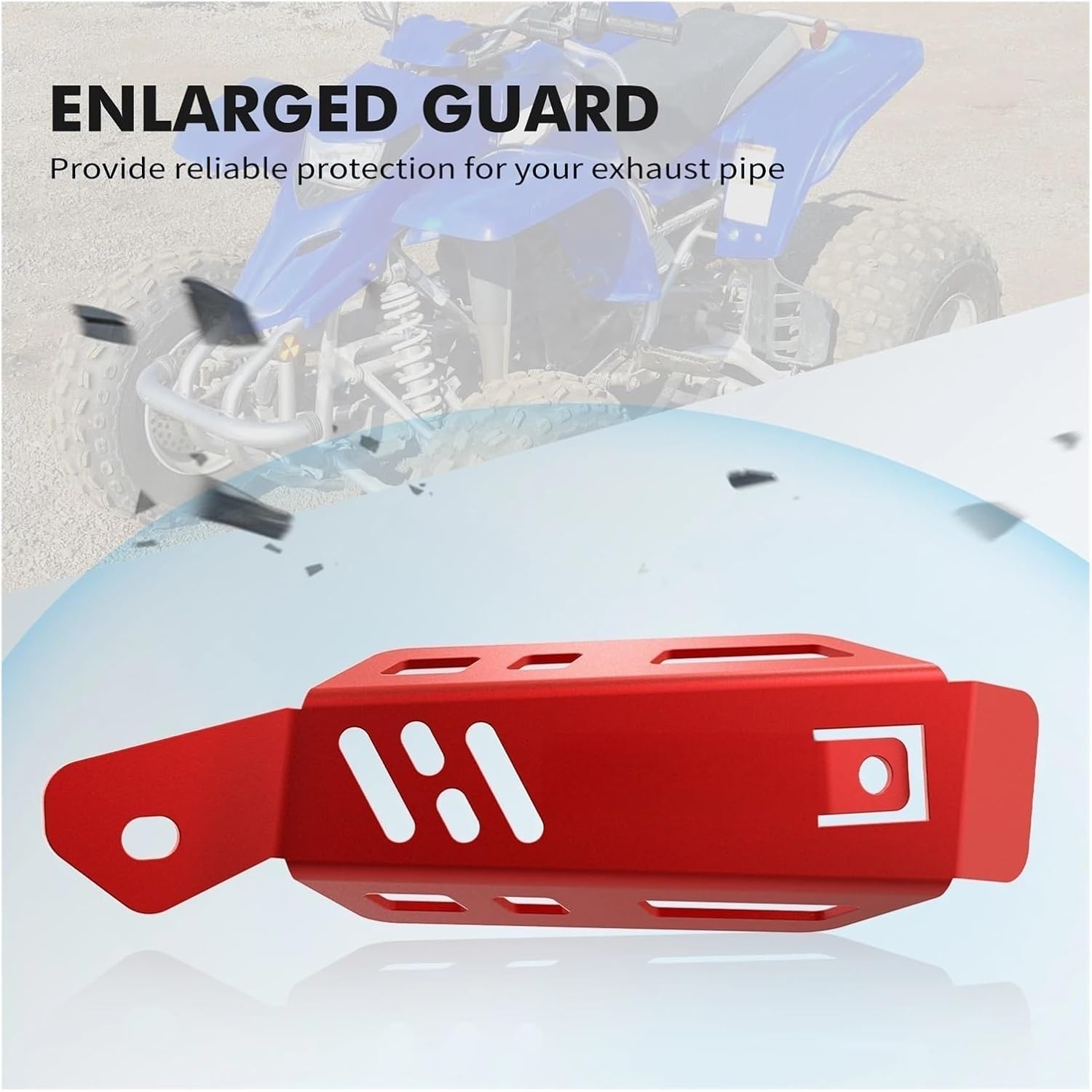 Motorcycle Exhaust Pipe Heat Shield Guard for Ya&maha 200 YFS200 1988-2006 YFS200SE Special Edition 2006 Heat Shield Wraps