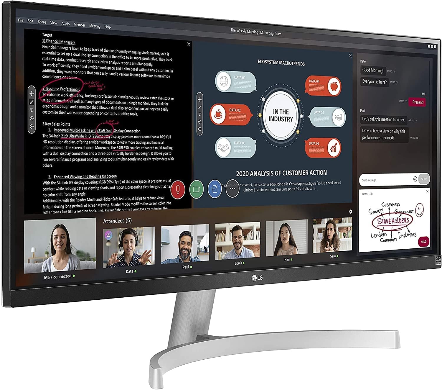 UltraWide WFHD IPS HDR10 Monitor with 