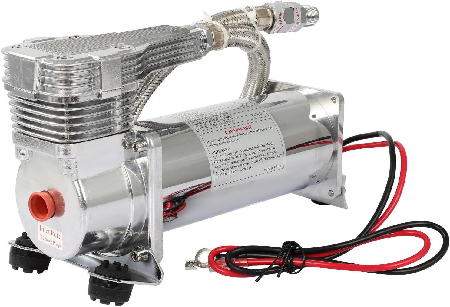 STAYTOP Air Horn Compressor 200 PSI Heavy Duty Train Air Horn/Air Ride Suspension Compressor for Off-Road Vehicles, Bicycles, Motorcycles, RVs, ATVs and Trucks, Balls, Inflatable Boat