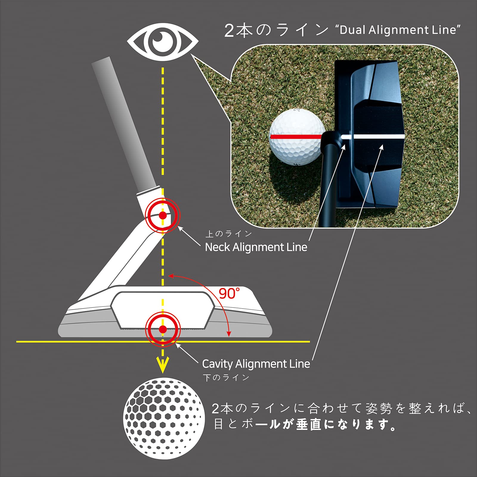 CROSSPUTT パター Dual Alignment Line Amazon | CROSSPUTT CP-100 Golf Club Putter (ゴルフクラブパター