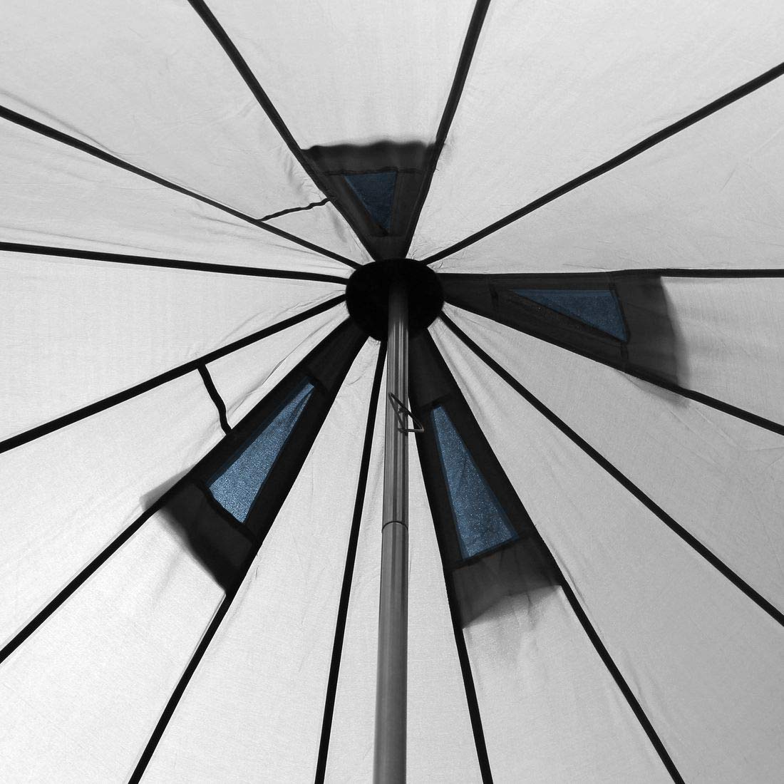 yourGEAR Tienda Ravello 400 Tipi para 4-6 Personas Tienda Familiar Altura Suelo Cosido Impermeable 5000 mm Gris Azulado
