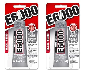 E6000 237039 Multipurpose Adhesive, Black, 2 oz wo ack