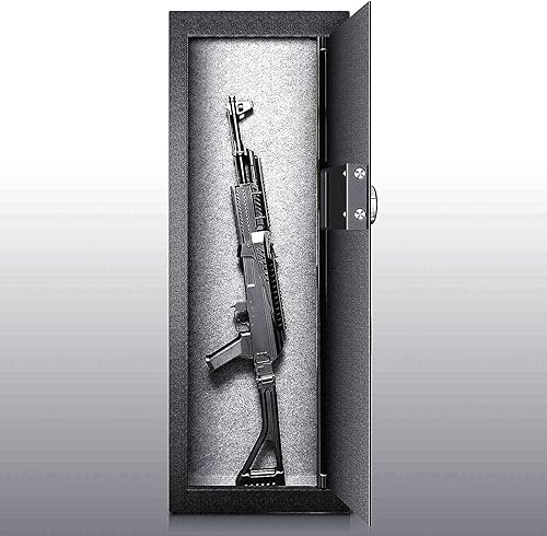 Miniatura 10 de Langger - Caja fuerte biométrica de pared, huella digital oculta en la pared, segura entre tachuelas (blanco, grande)