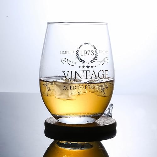 Miniatura 4 de Regalos de cumpleaños número 50, copas de vino de cumpleaños 50 para hombres y mujeres, regalo de decoración de aniversario de boda para fiesta de