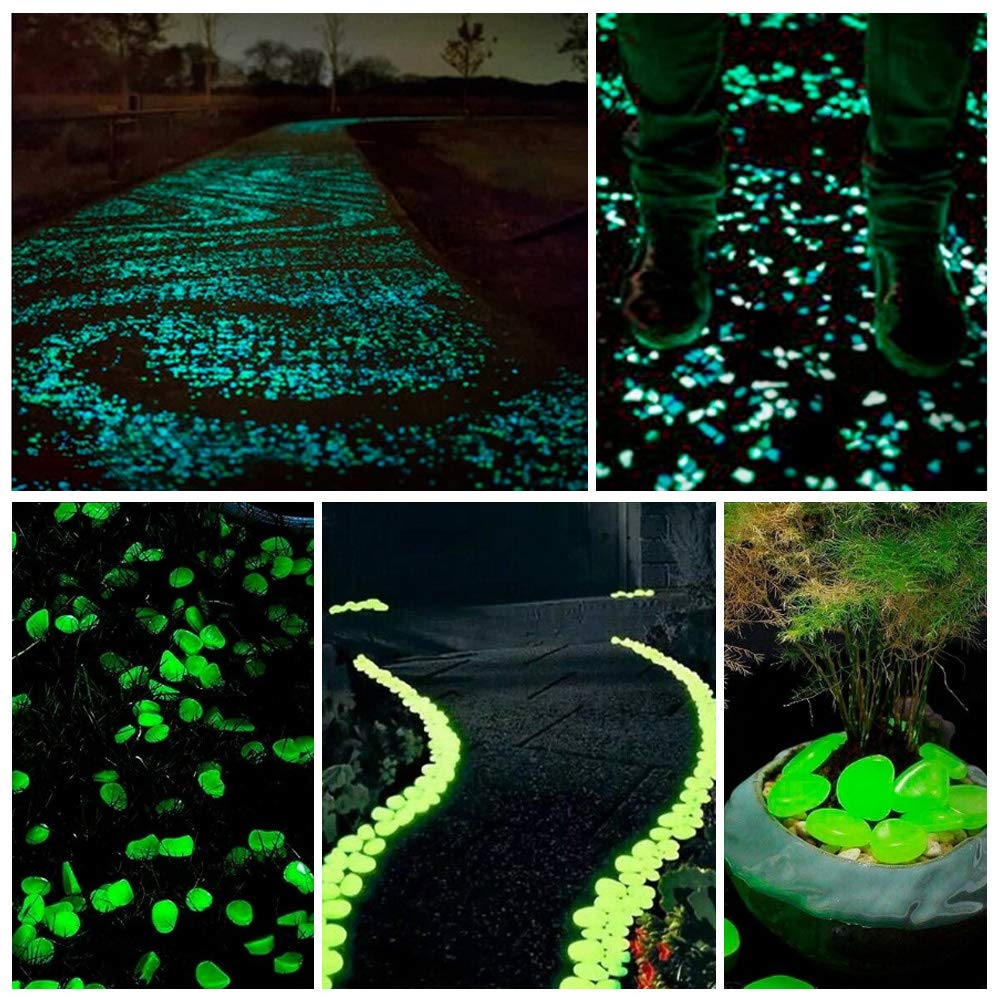 Pietre Luminose Fluorescenti | 100 Pezzi Per Giardino, Acquario O Decorazione | Brillano Al Buio - Foto 8