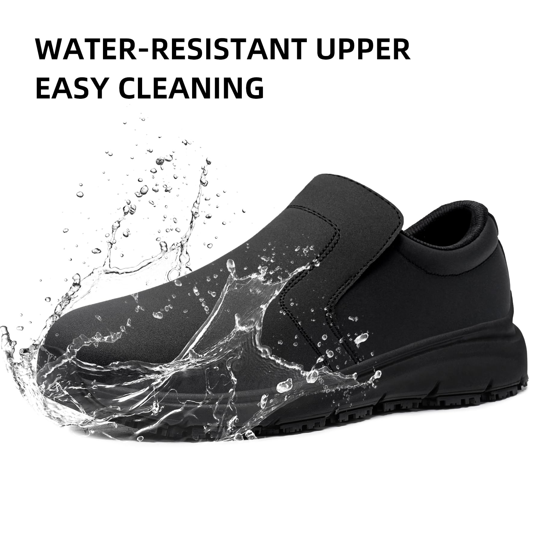 Sicherheitsschuhe Herren Damen rutschfeste Kochschuhe wasserdichte Arbeitsschuhe Küche Leicht SRC Bequemer Dämpfung Arbeitsschuh mit Stahlkappe