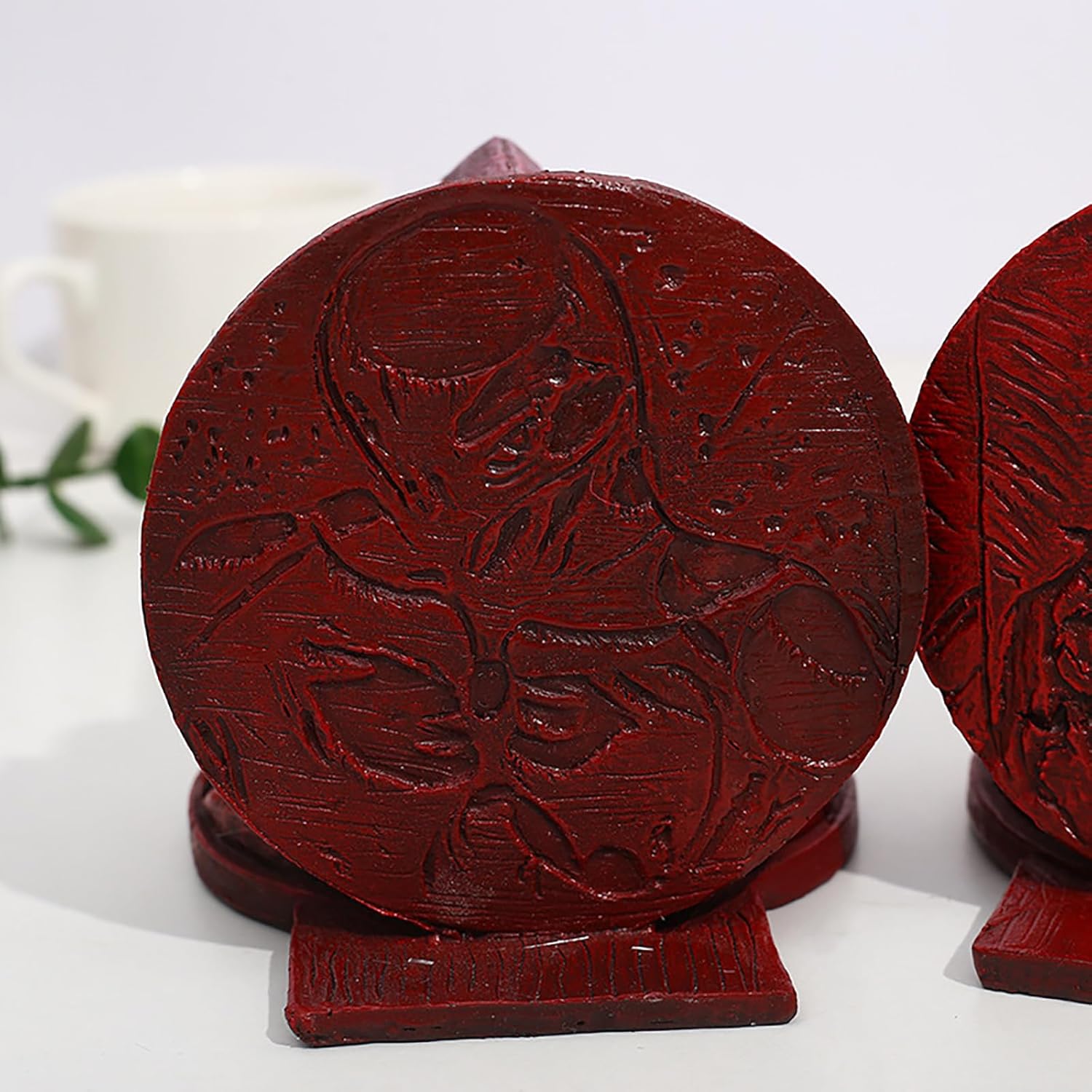 Berserk Bookends, Fine Engraved Book Ends for Shelves, Resin Book Stoppers Stopper Dragon Slaying Knife Bookshelf, Buck Book Holders, Desk Organizer Home Decor