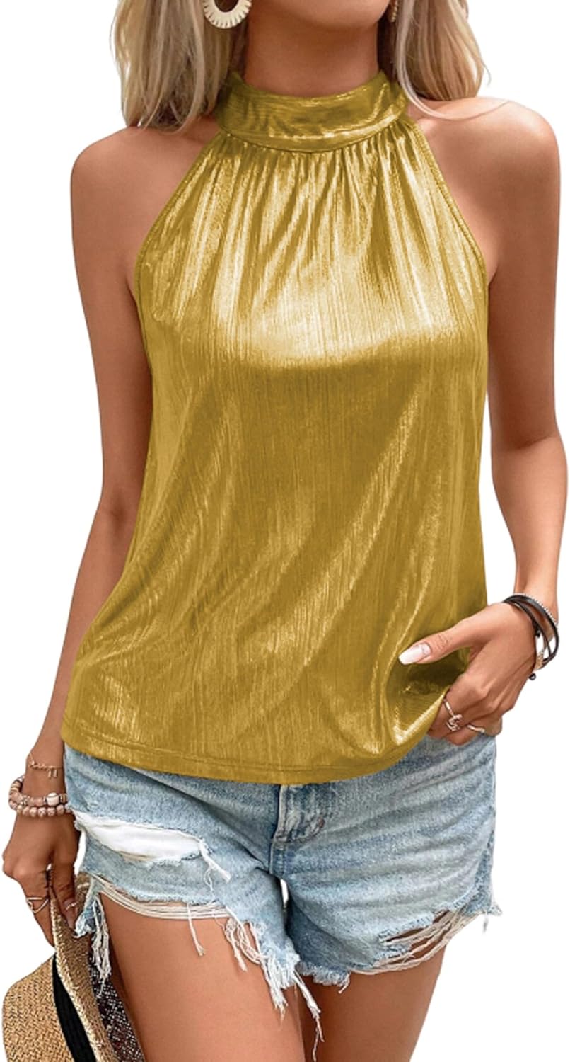 Groene glitter pailletten top Myra - Capuchon Fashion