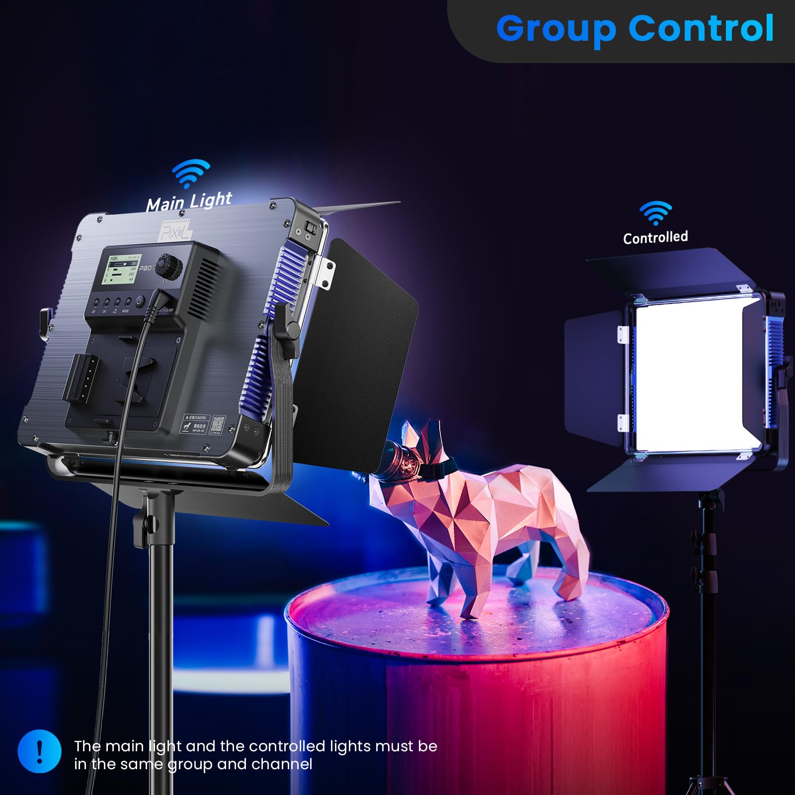 Amazon.com : P80 LED Video Lighting Kit with APP Control,10