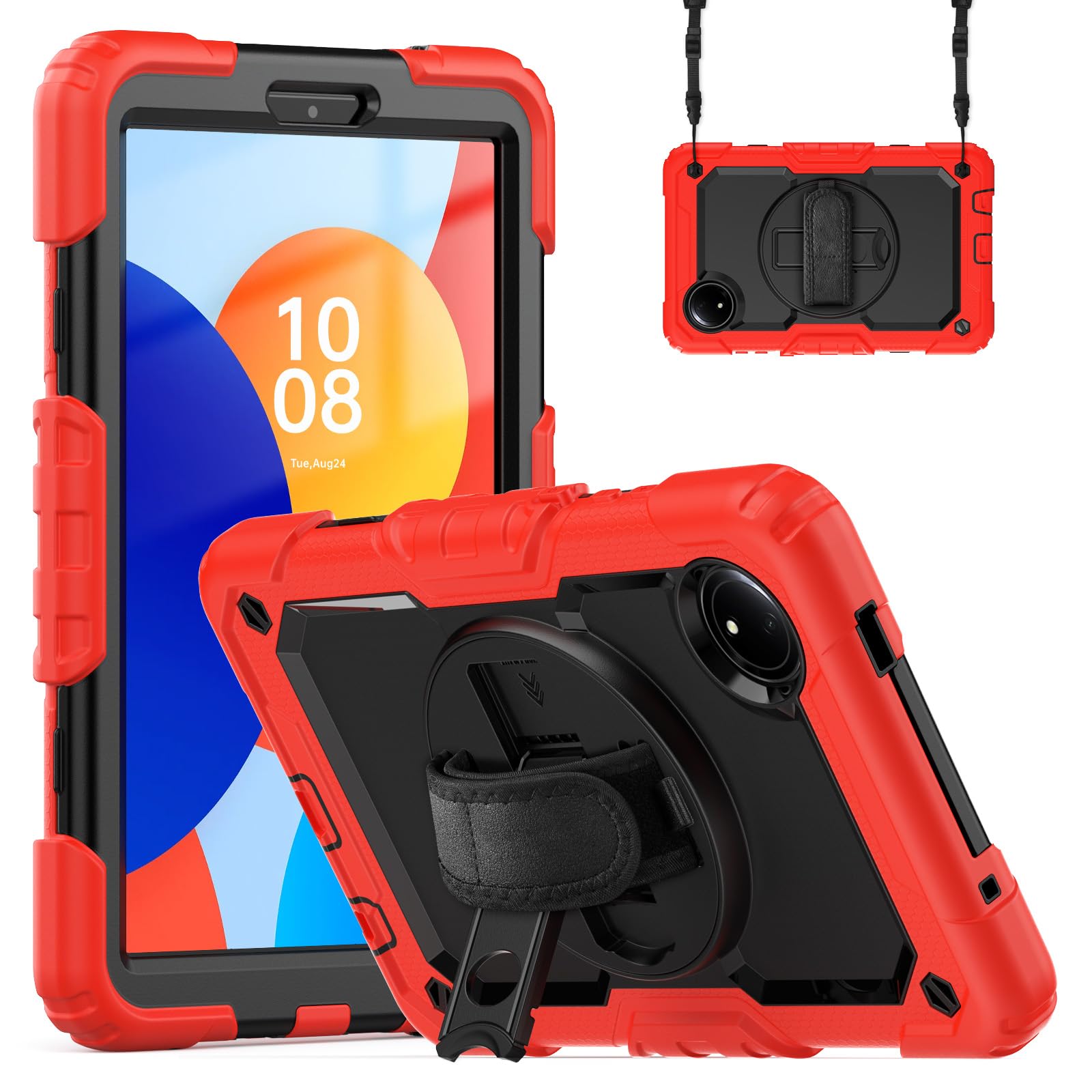 Xiaomi Redmi Pad SE 8.7 HyperOS レッドケース付き Amazon.com: Heavy Duty Shockproof Case for Xiaomi Redmi Pad Pad SE