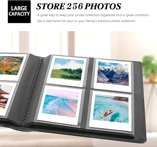 Vista 18 de Álbum de fotos de 288 bolsillos para cámara Fujifilm Instax Square SQ1/SQ6/SQ10/SQ20, Kodak Mini 3 Square, Mini Shot 3 Square, Mini Shot 3 Square