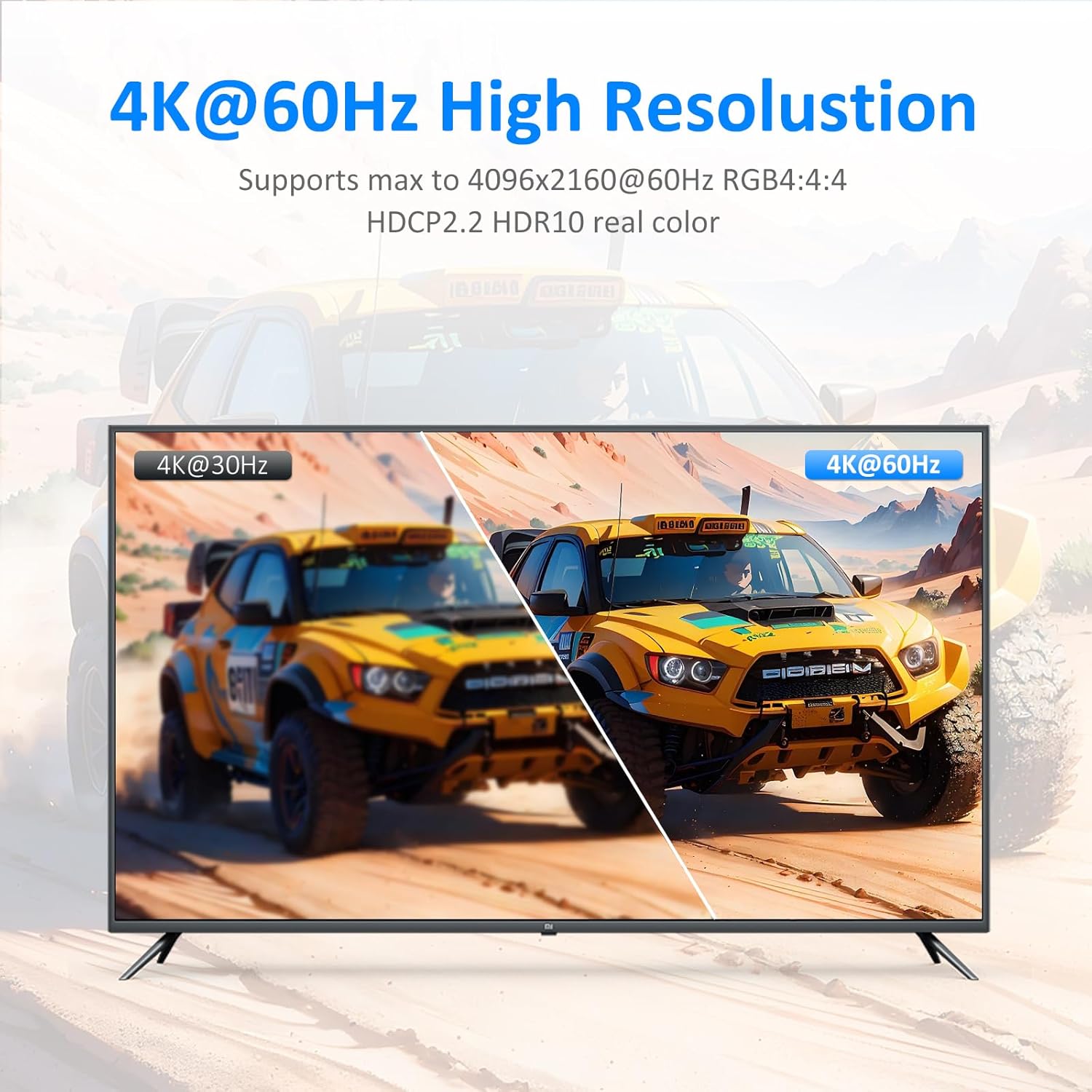 4K@60Hz Dual Monitor KVM Switch 2 Ports, 2 Computers Share 2 Monitors, 4 USB 2.0 Hub, Hotkey Buttons, EDID (HDMI & USB Cables Included)