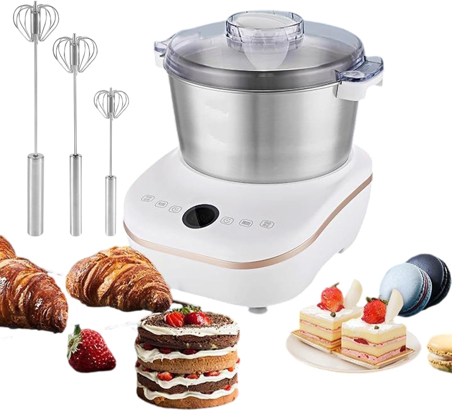 Commercial Dough Kneading Machine for Pizza Bread 5L Capacity | Electric Dough Maker with Touch Panel | Electric Bread Dough Proofer | One-Click Constant Fermentation 25~38°C