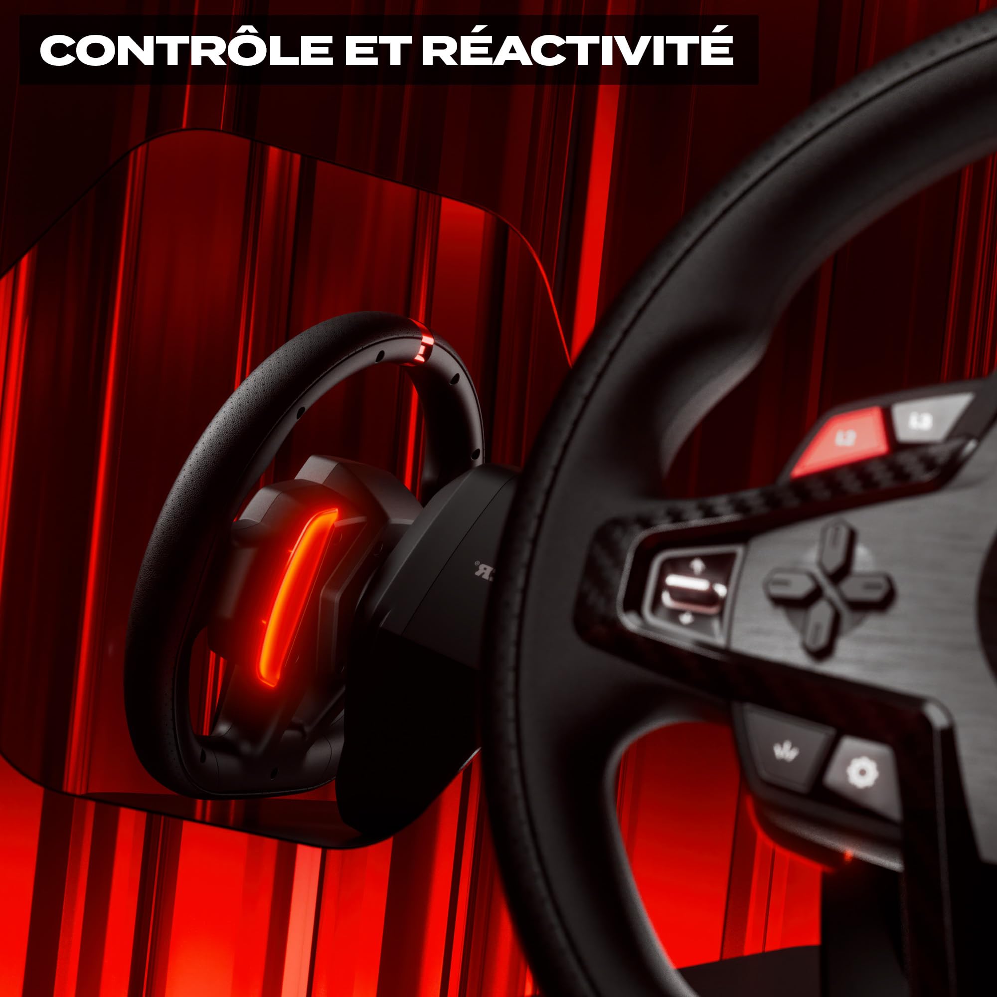 Thrustmaster T248R – Volant de Course Filaire avec Retour de Force 3,1 Nm – Ensemble de Simulation avec Pédalier Magnétique et Câbles – Compatible avec Consoles PS5, PS4 et PC