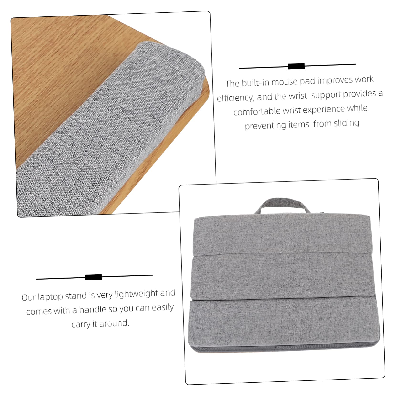 Ciieeo Table pour Ordinateur Portable Pliable, Support en Feuille et Tissu