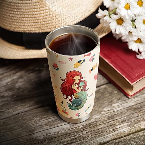 Miniatura 4 de Vaso de Mañana SerBonito de 20 onzas, lindo y hermoso vaso de Mañana SerBonito, taza de viaje aislada con tapa, termo de café para mujeres, regalos