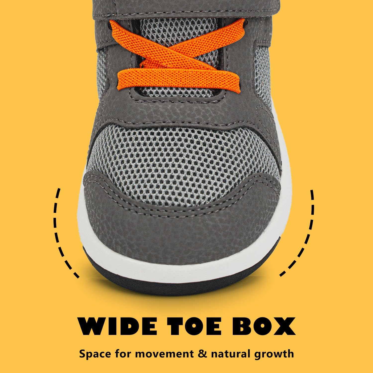 SKYWHEEL Toddler Boy Shoes Casual Sneakers for Everyday Wear with Hook and Loop Ankle Support Anti-Slip Breathable Mesh Upper Comfort Soft Sole Lightweight - Image 6