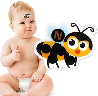 Reusable Baby Thermometer Stickers - Perfect for Continuous Monitoring of Baby's Temperature, Practical Alternative to Traditional Thermometers, Includes Various Attractive Patterns (5)