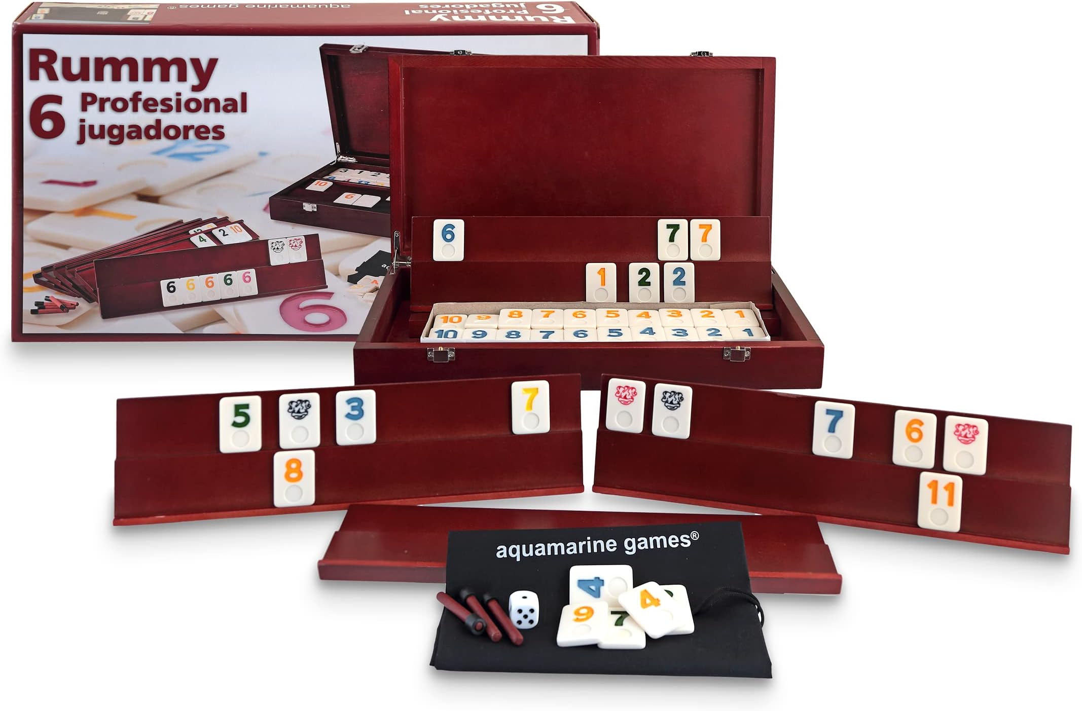 Aquamarine Games Professional Rummy, 6 Players (Compudid cp009), Spanish VersionThe Forest Stewardship Council