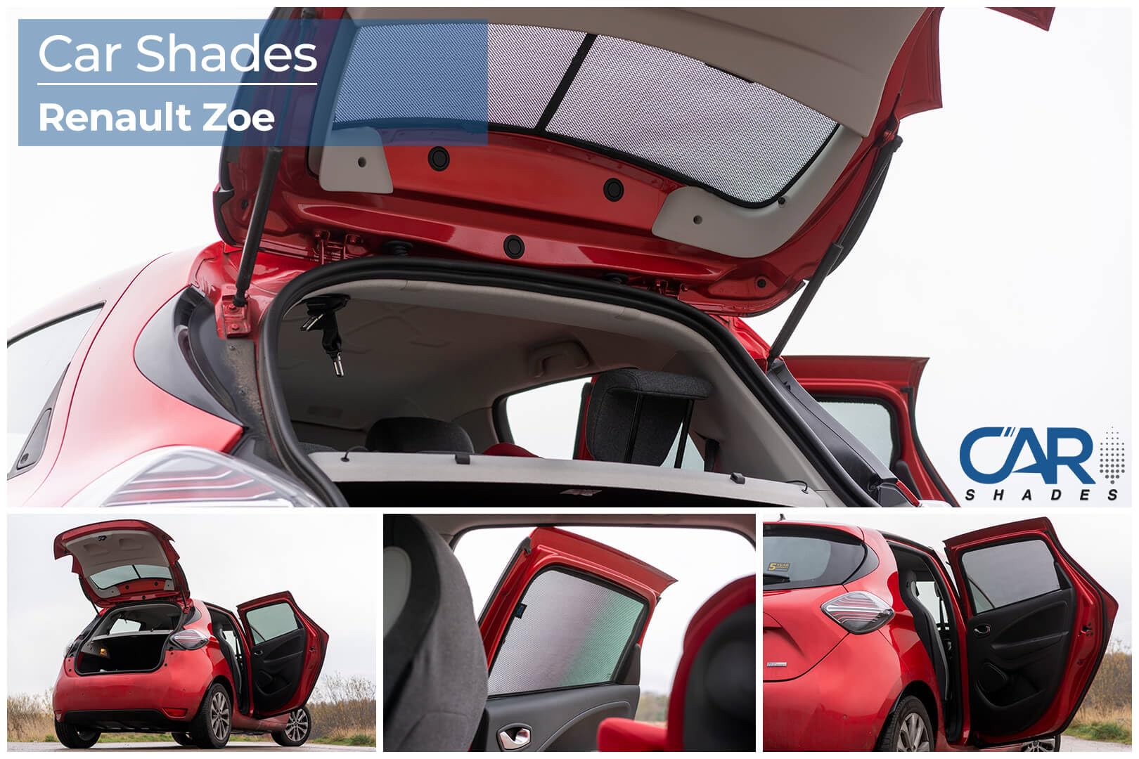 Car Shades Jeu de Pare-Soleil sur Mesure pour Voiture