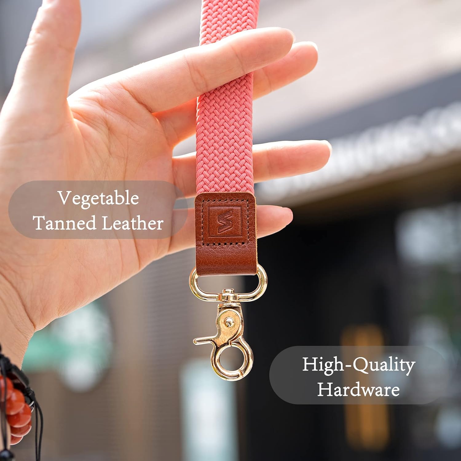 SENLLY Wristlet Lanyard, Hand Wrist Strap Keychain Holder, Made of High-End Super Soft Nylon Weave, 106 Maize - Image 4